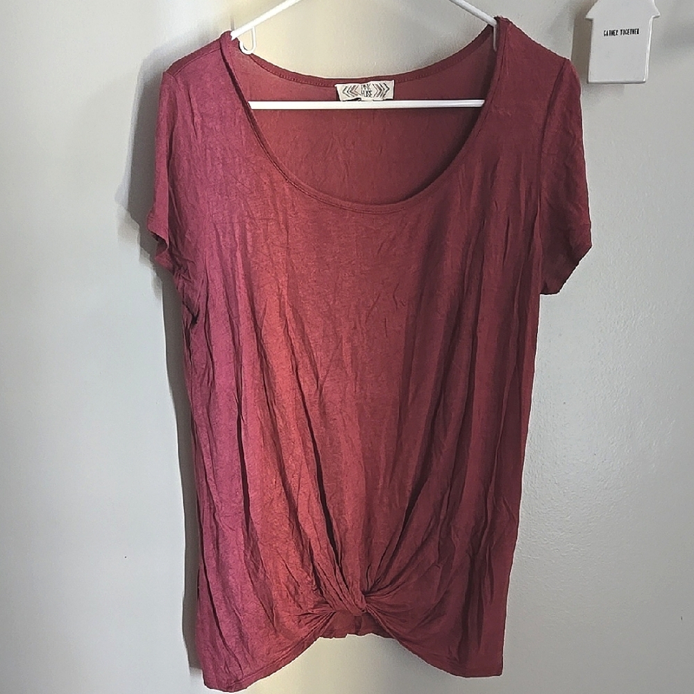 Pink Rose Short Sleeve Top